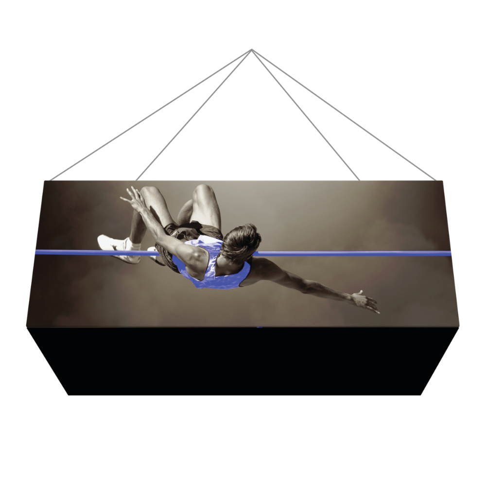 16ft x 2ft Formulate Master 3D Hanging Structure Rectangle Single-Sided w/ Open Bottom (Graphic Package)