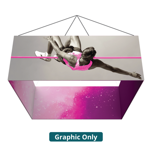 12ft x 4ft Formulate Essential Hanging Structure Square Double-Sided (Graphic Only)