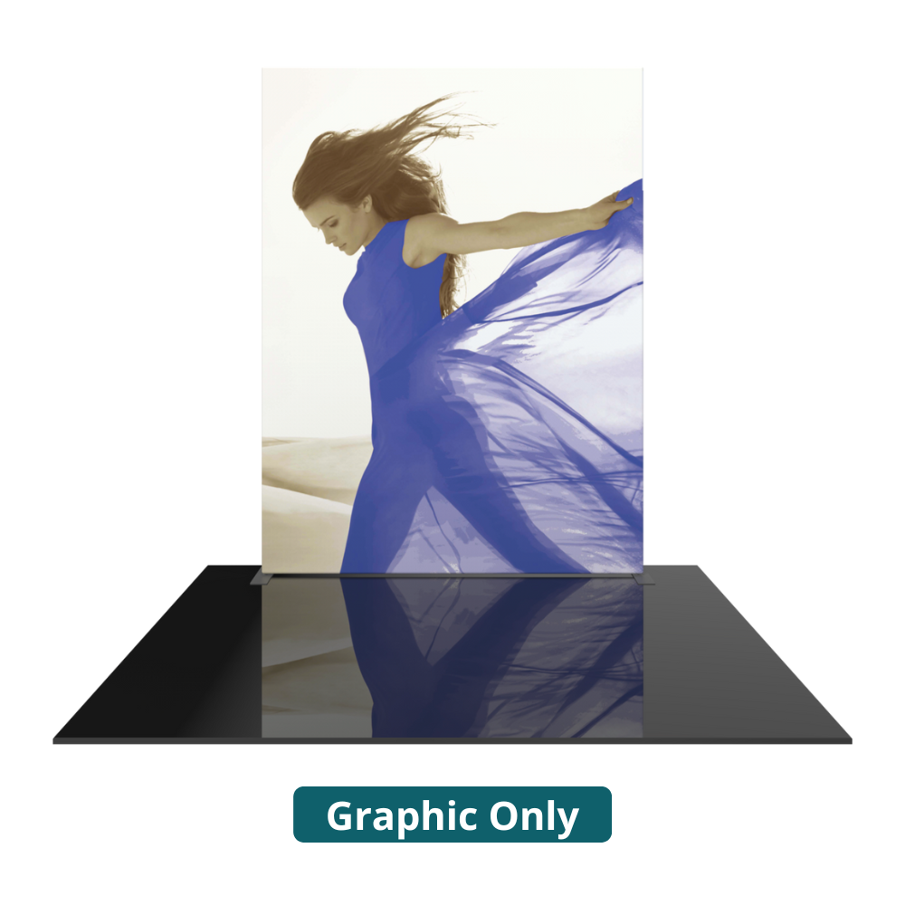 8ft x 10ft Formulate Master Straight Tall Fabric Backwall Single-Sided Graphic w/ Backer (Graphic Only)
