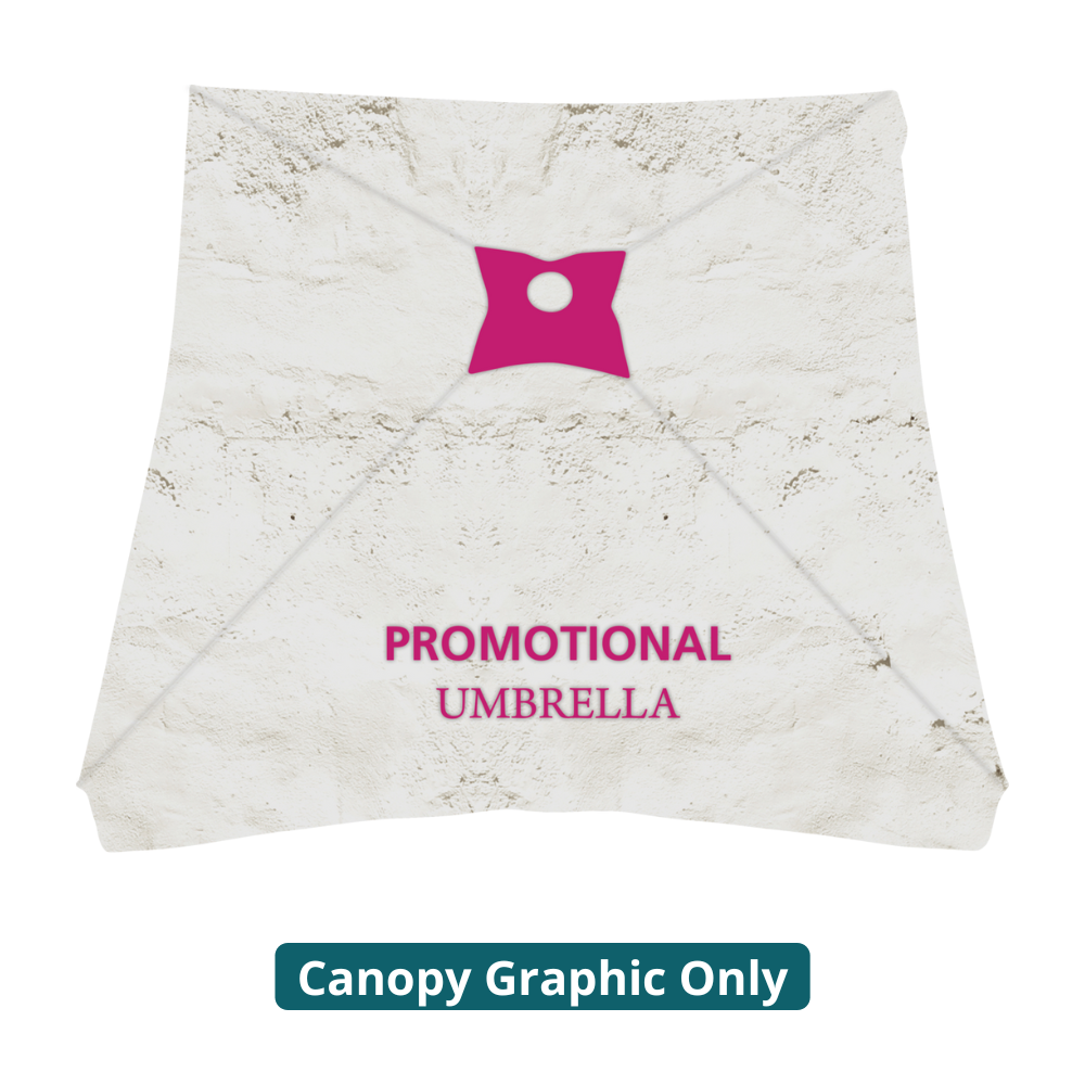 Promotional Square Umbrella Custom Printed Canopy (Graphic Only)