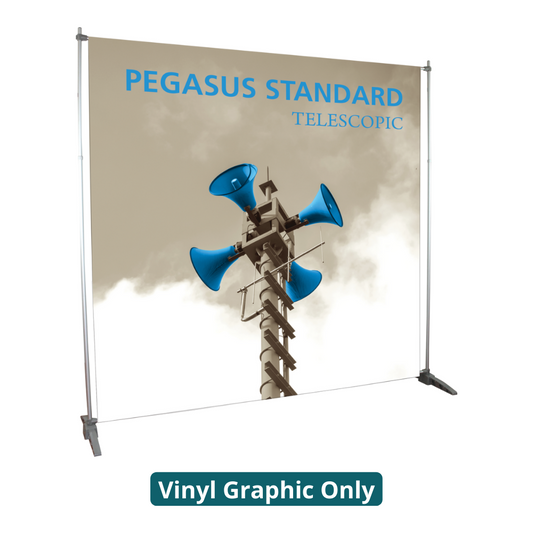 8ft x 8ft Pegasus Standard Telescopic Banner Stand (Vinyl Graphic Only)