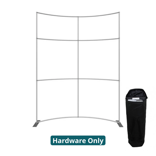 8ft x 8ft Formulate Master Horizontal Curve Fabric Backwall Frame (Hardware Only)