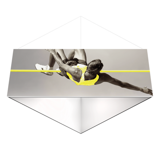 8ft x 2ft Formulate Essential Hanging Structure Triangle Single-Sided w/ Open Bottom (Graphic Package)