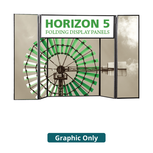 6ft x 3ft Horizon 5 Tabletop Folding Panel Display (Graphic Only)