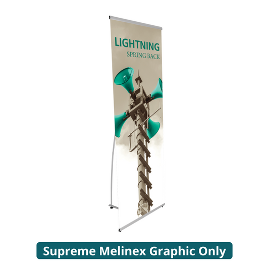 31in x 77in Lightning Spring Back Banner Stand (Supreme Melinex Graphic Only)