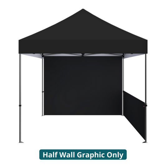 10ft x 10ft Zoom Economy and Standard Popup Tent Half Wall Solid Stock (Half Wall Graphic Only)