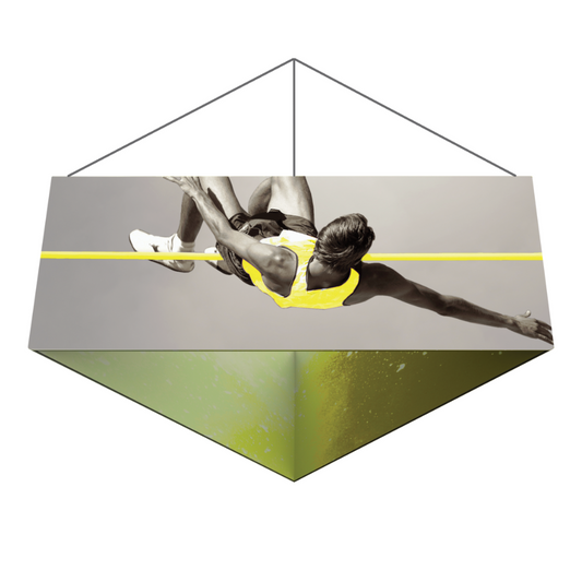 12ft x 3ft Formulate Essential Hanging Structure Triangle Double-Sided (Graphic Package)