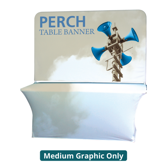 6ft Perch Table Pole Banner Display (Medium Graphic Only)