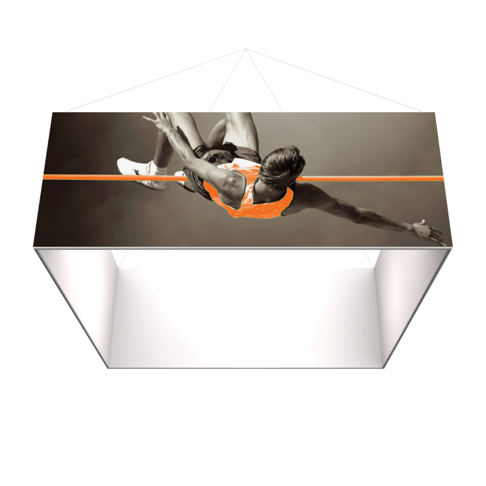 8ft x 2ft Formulate Master 3D Hanging Structure Square Single-Sided w/ Printed Bottom (Graphic Package)