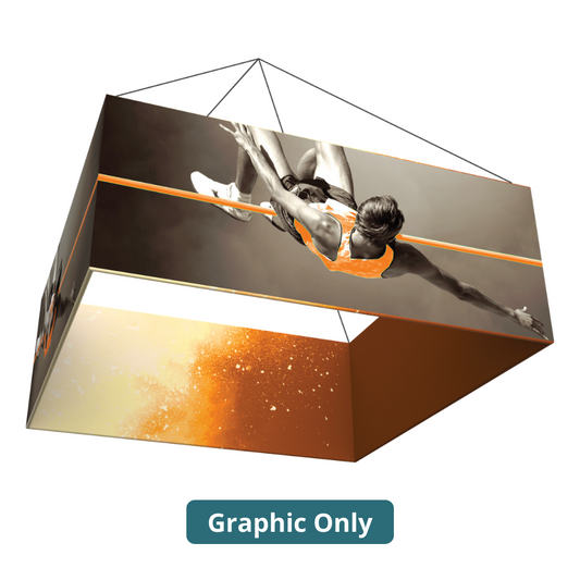 12ft x 2ft Formulate Master 3D Hanging Structure Square Double-Sided (Graphic Only)