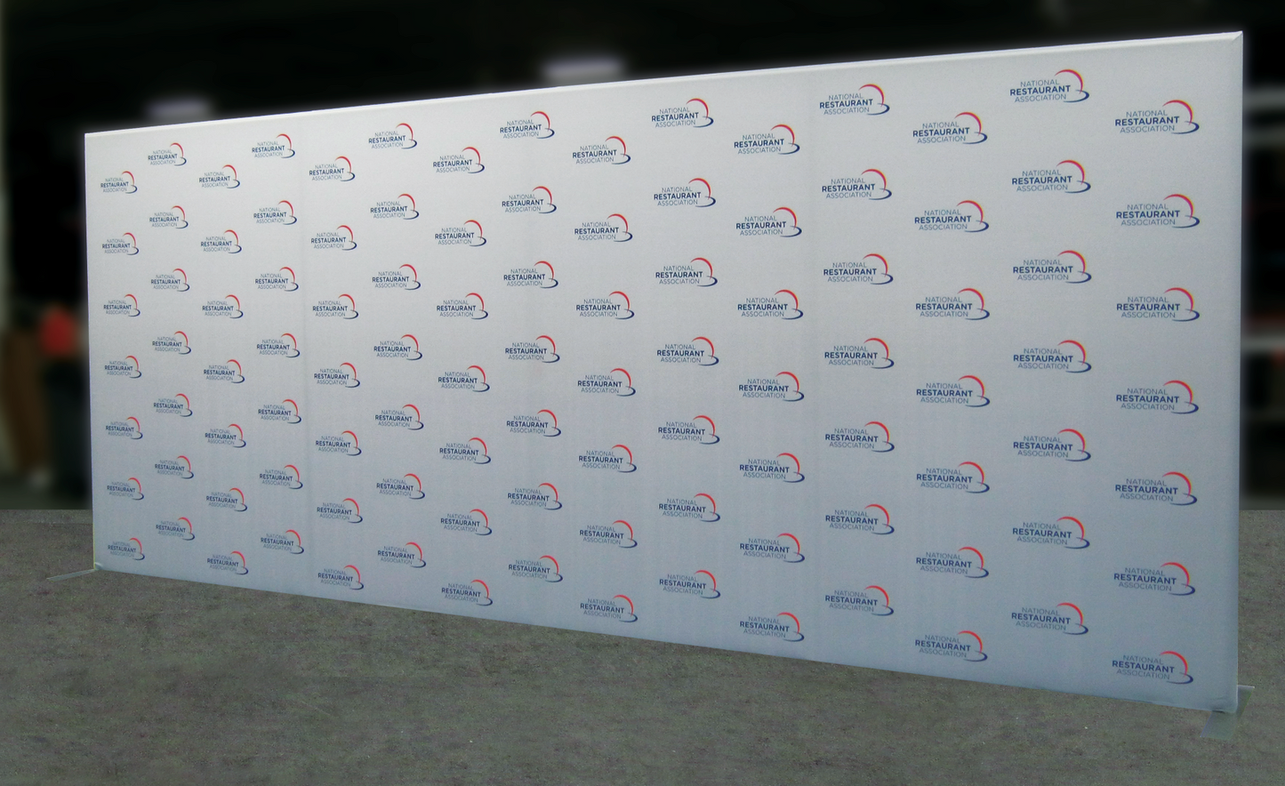 20ft x 8ft Formulate Master WS1 Straight Frame Fabric Backwall Single-Sided Graphic w/ Backer (Graphic Package)