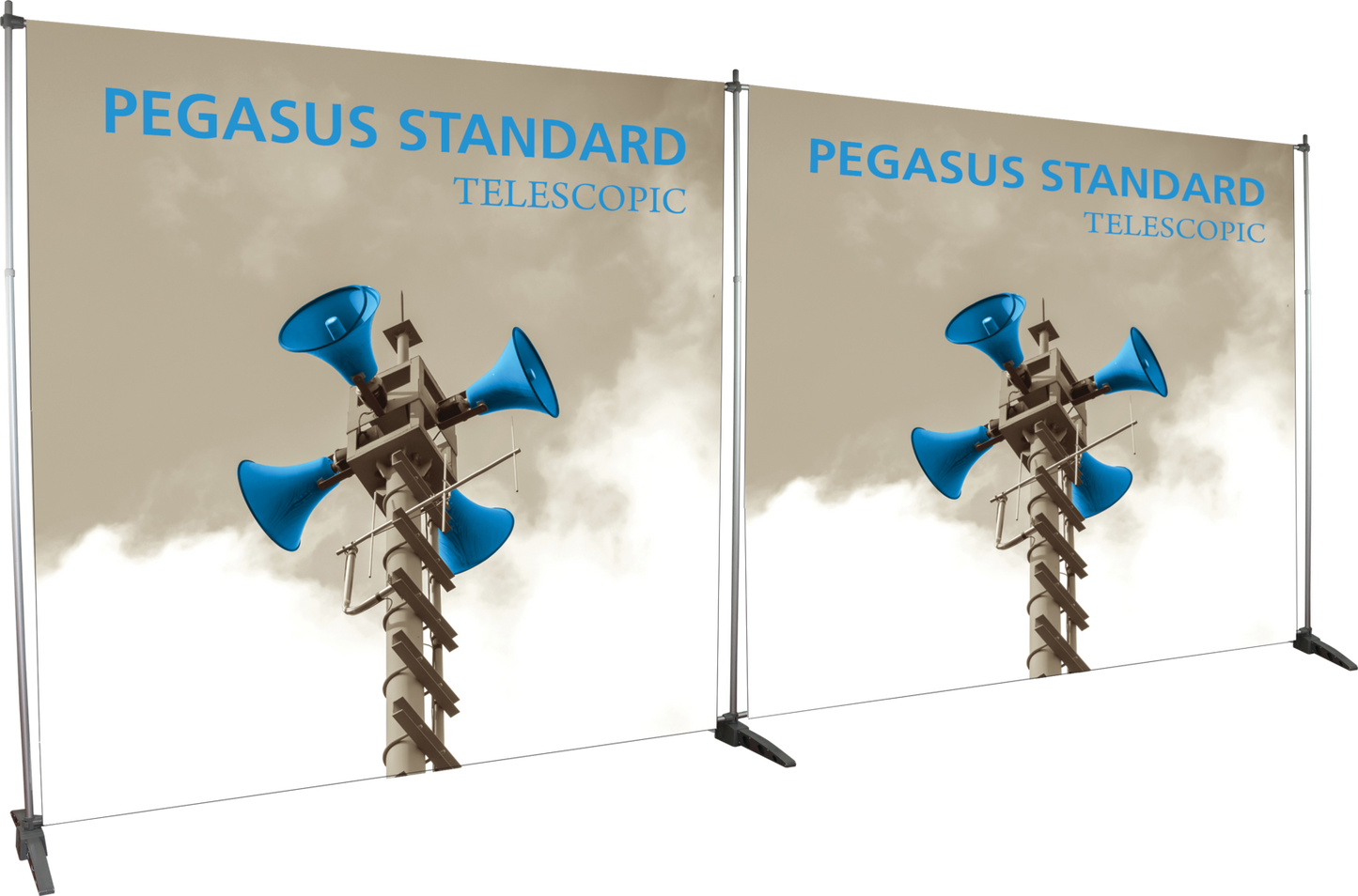 8ft x 8ft Pegasus Standard Telescopic Banner Stand (Oxford Fabric Graphic Only)