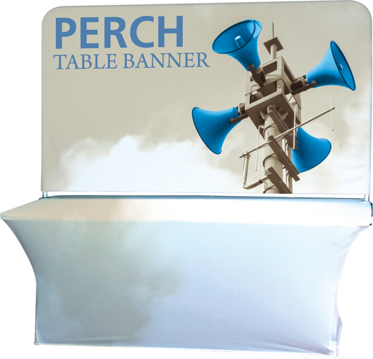 8ft Perch Table Pole Banner Display (Medium Graphic Package)