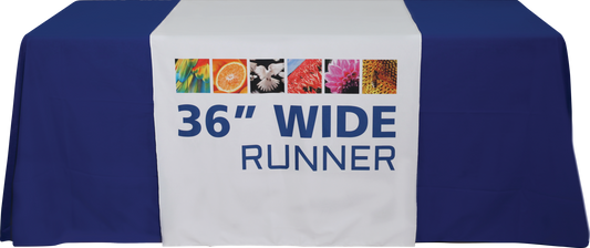 36in x 84in Premium Dye Sub Table Runner Full
